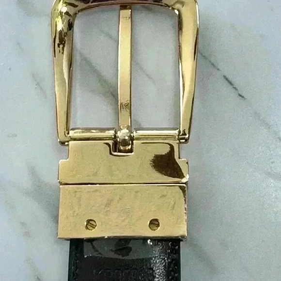 NWOT Vintage Perry Ellis belt size 50, black - Picture 2 of 2